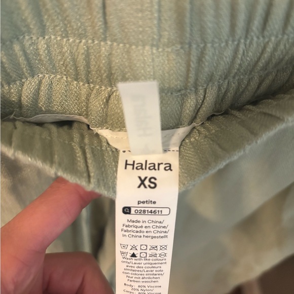NWT HALARA High Waisted Wide Leg Casual Linen-Feel Pants - XS Petite - Picture 8 of 9